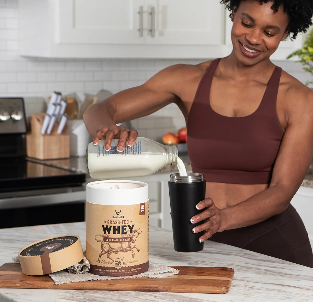 Grass-Fed Whey Chocolate Sea Salt - Image 2